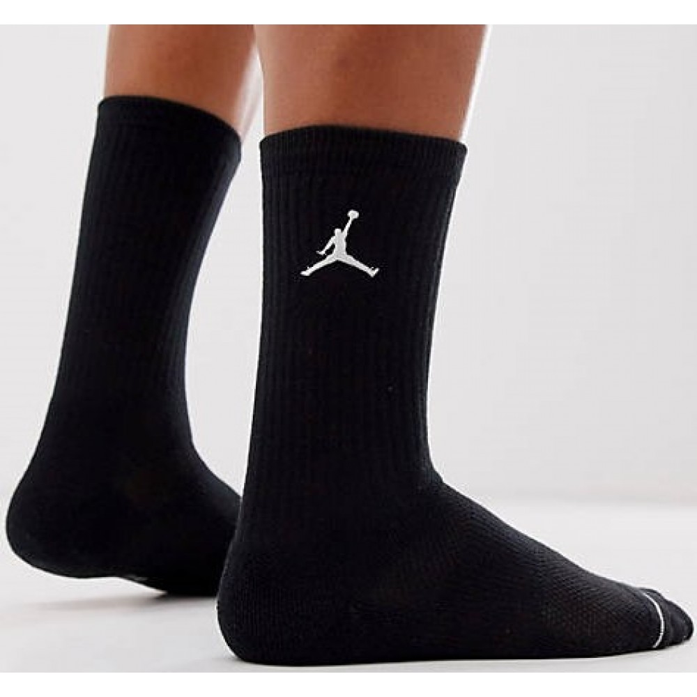 Шкарпетки баскетбольні спортивні Nike Jordan Jumpman Crew 1 пара чорні (SX5545-013.1)
