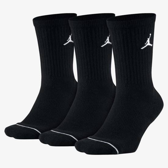 Шкарпетки баскетбольні спортивні Nike Jordan Jumpman Crew 3 пари чорні (SX5545-013)