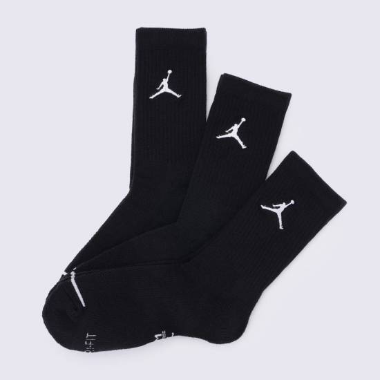 Шкарпетки баскетбольні спортивні Nike Jordan Jumpman Crew 3 пари чорні (SX5545-013)