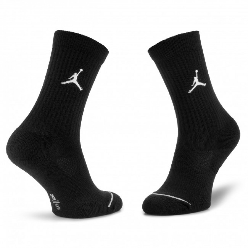Шкарпетки баскетбольні спортивні Nike Jordan Jumpman Crew 3 пари чорні (SX5545-013)