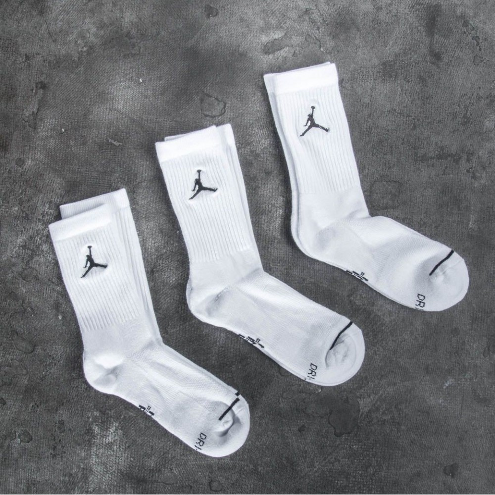 Шкарпетки баскетбольні спортивні Nike Jordan Jumpman Crew 3 пари (SX5545-100)