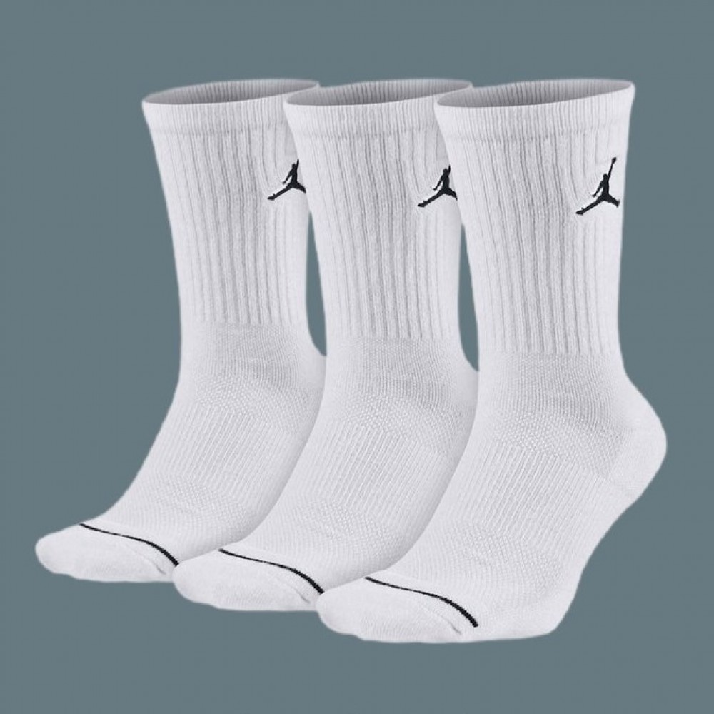 Шкарпетки баскетбольні спортивні Nike Jordan Jumpman Crew 3 пари (SX5545-100)