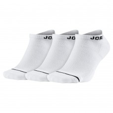 Шкарпетки спортивні Jordan Jumpman No Show 3-pack білі (SX5546-100)