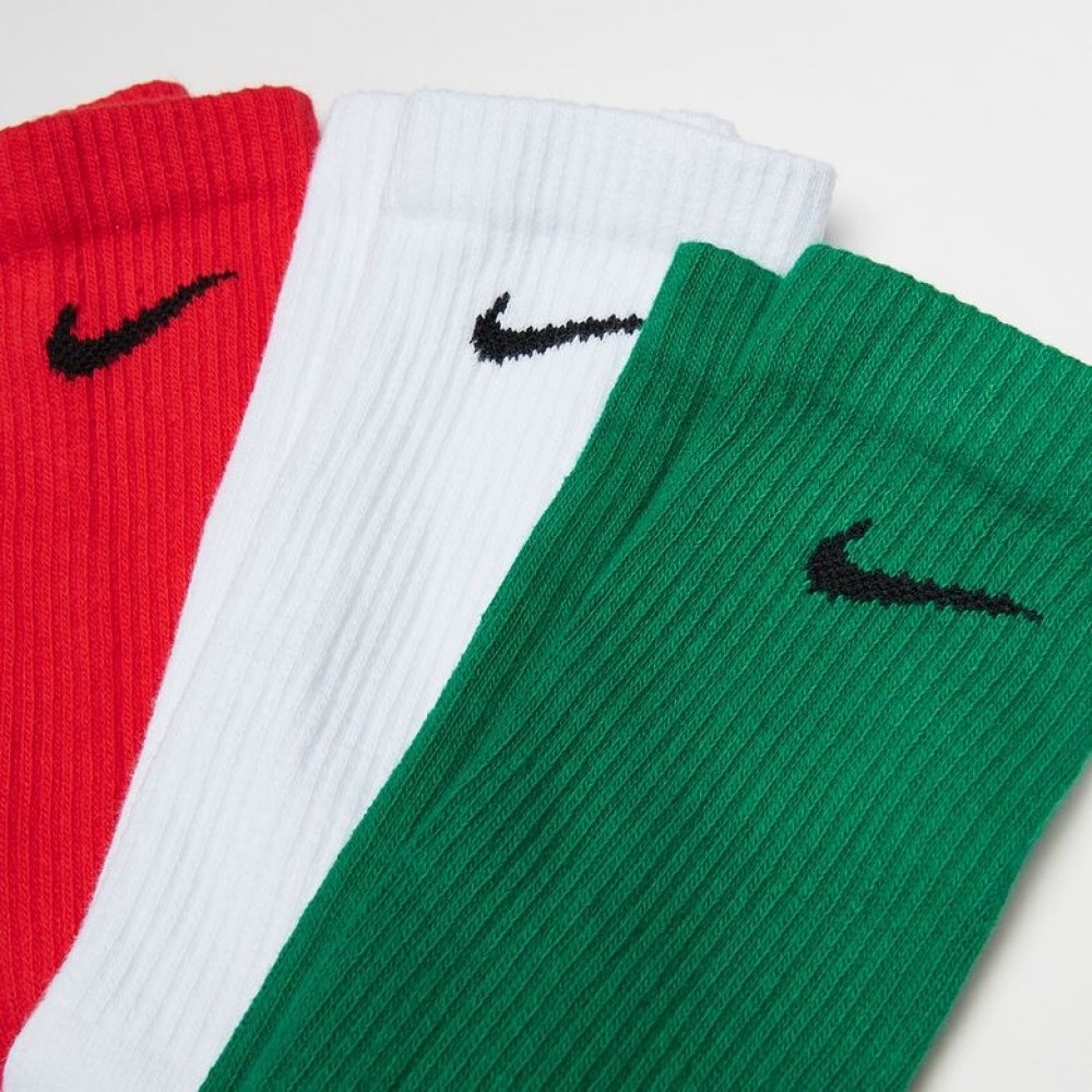 Шкарпетки спортивні Nike Everyday Plus Cushioned Socks 3 пари мультиколор (SX6888-929)