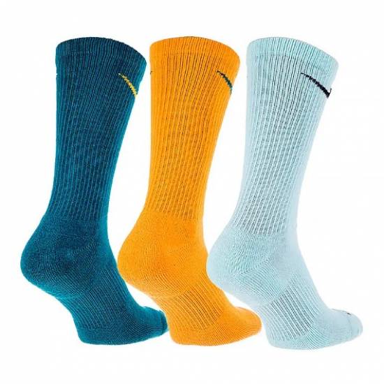 Шкарпетки спортивні Nike Everyday Plus Cushioned Socks 3 пари мультиколор (SX6888-932)