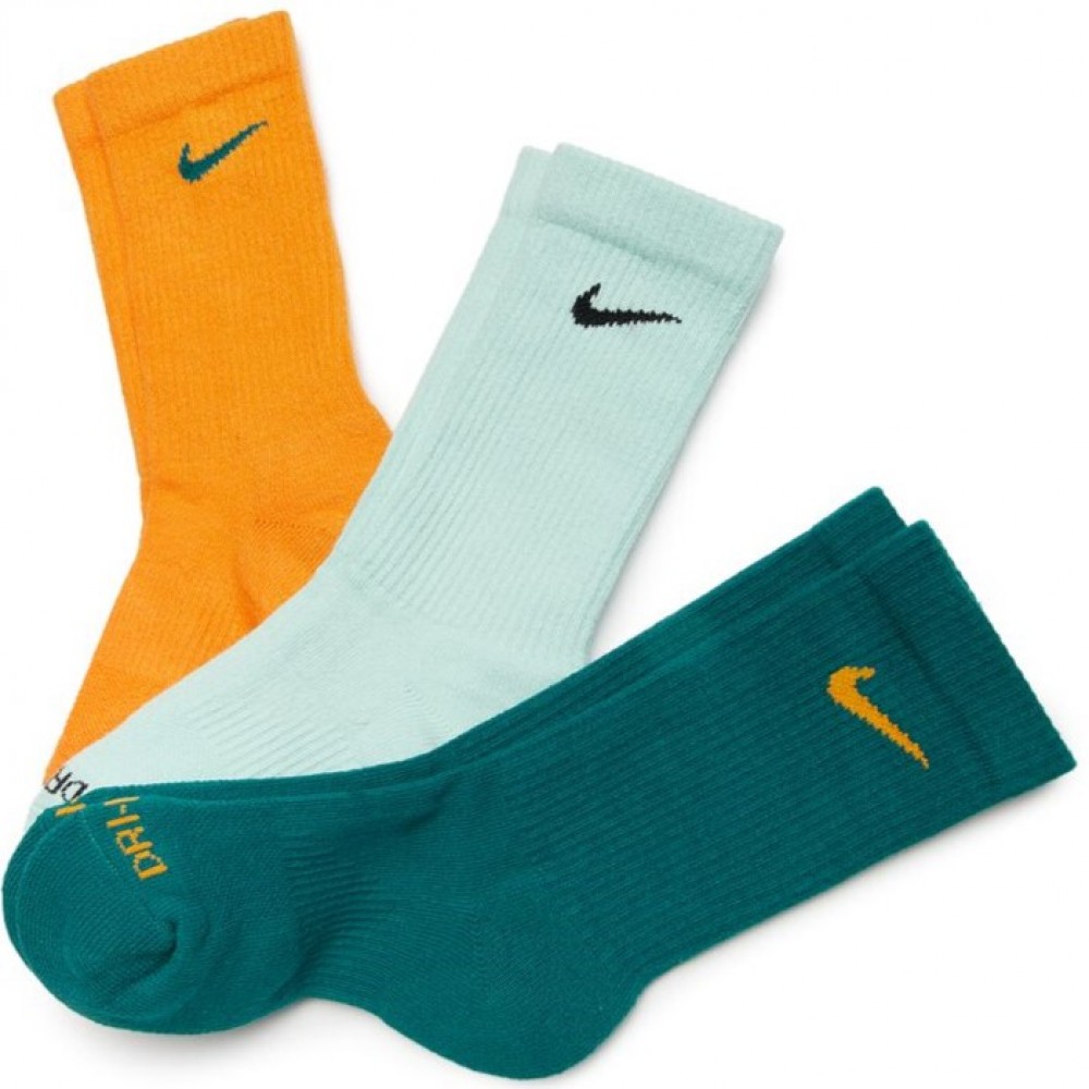 Шкарпетки спортивні Nike Everyday Plus Cushioned Socks 3 пари мультиколор (SX6888-932)