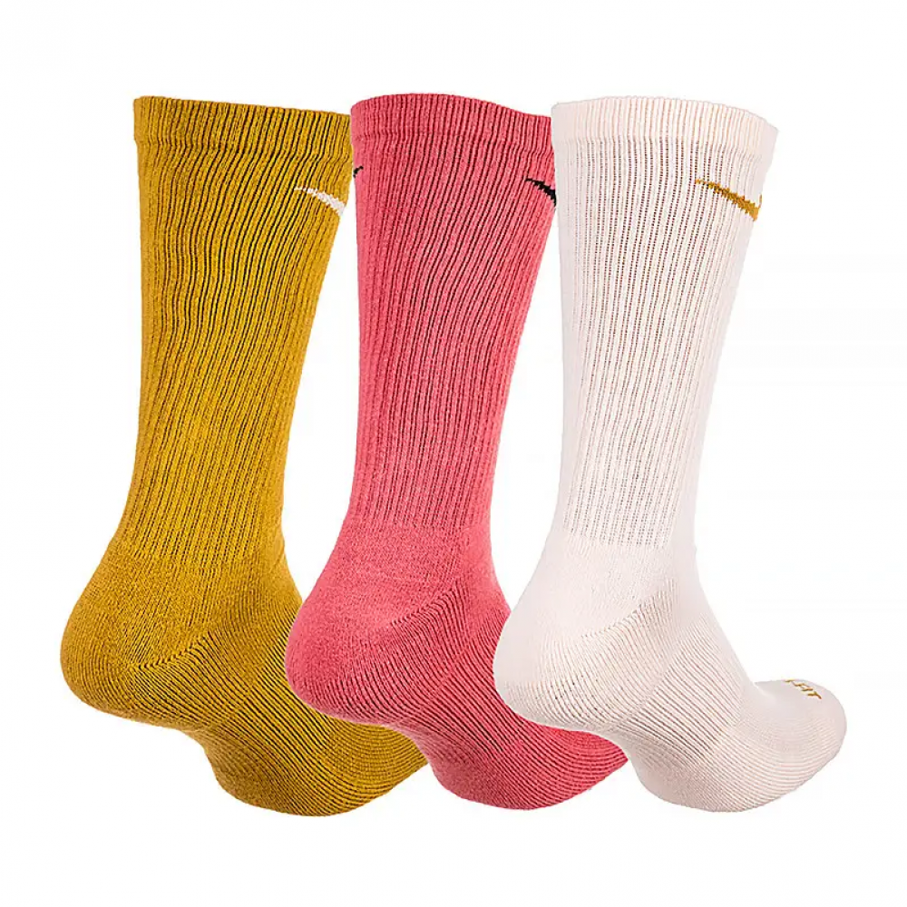 Шкарпетки спортивні Nike Everyday Plus Cushioned Socks 3 пари мультиколор (SX6888-992)