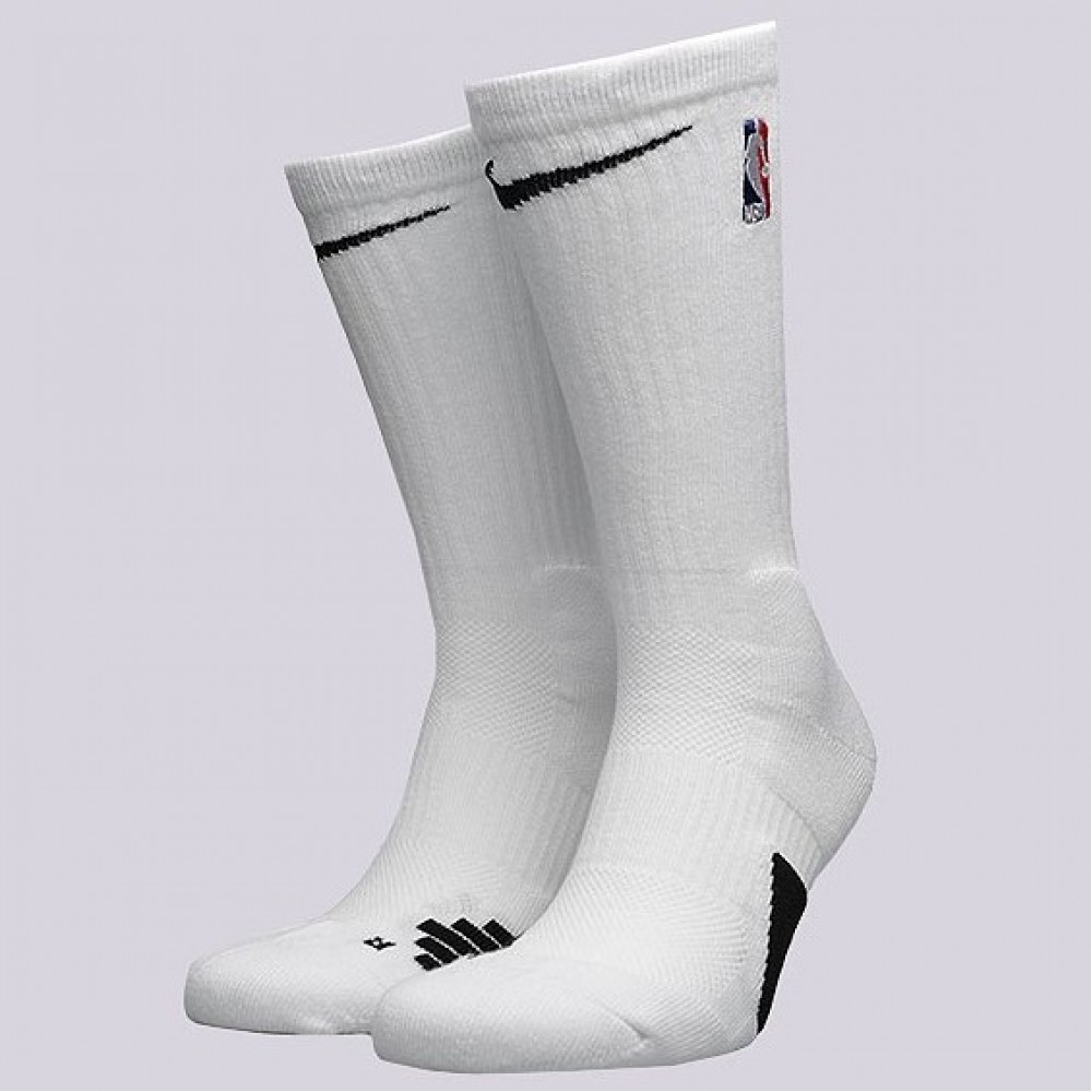 Шкарпетки баскетбольні Nike Elite Crew NBA білі (SX7587-100)
