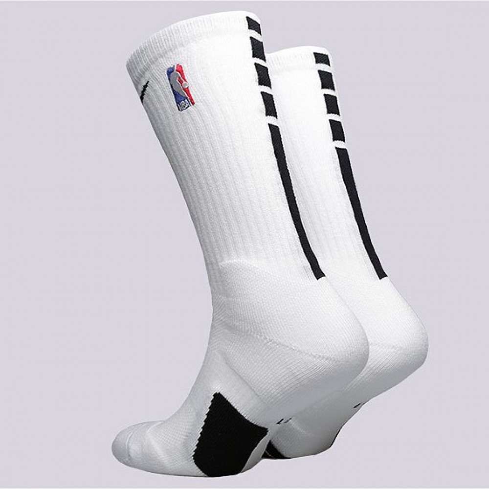 Шкарпетки баскетбольні Nike Elite Crew NBA білі (SX7587-100)