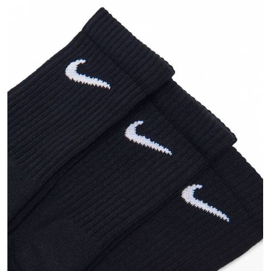 Шкарпетки спортивні Nike Everyday Cushion Crew 3 пари чорний (SX7664-010)