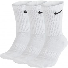Шкарпетки спортивні Nike Everyday Cushion Crew 3 пари білий (SX7664-100)