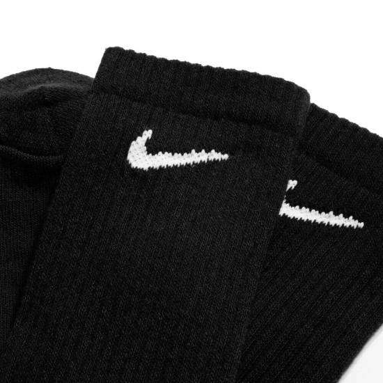 Шкарпетки спортивні Nike Everyday Cushion Crew 3 пари чорний-білий-сірий (SX7664-901)