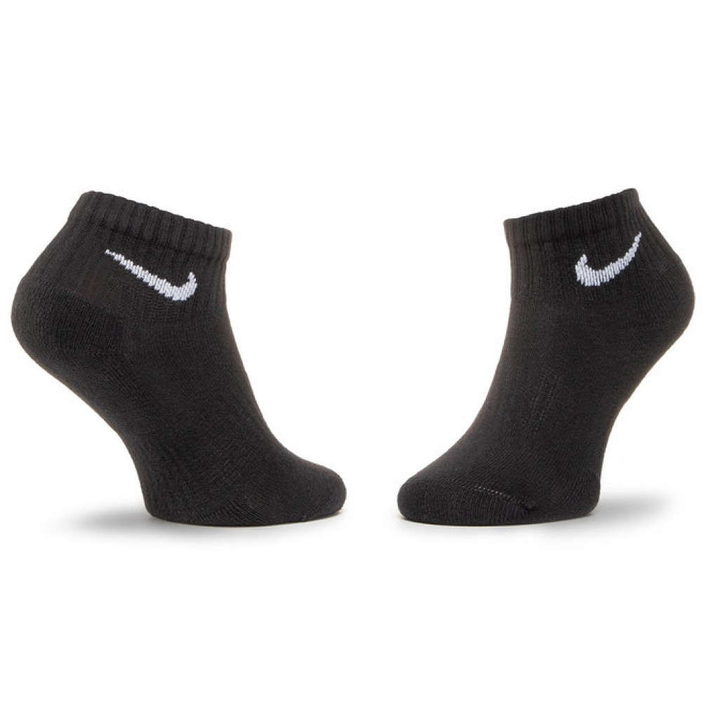 Шкарпетки спортивні Nike Everyday Cushion Ankle 3 пари чорні (SX7667-010)