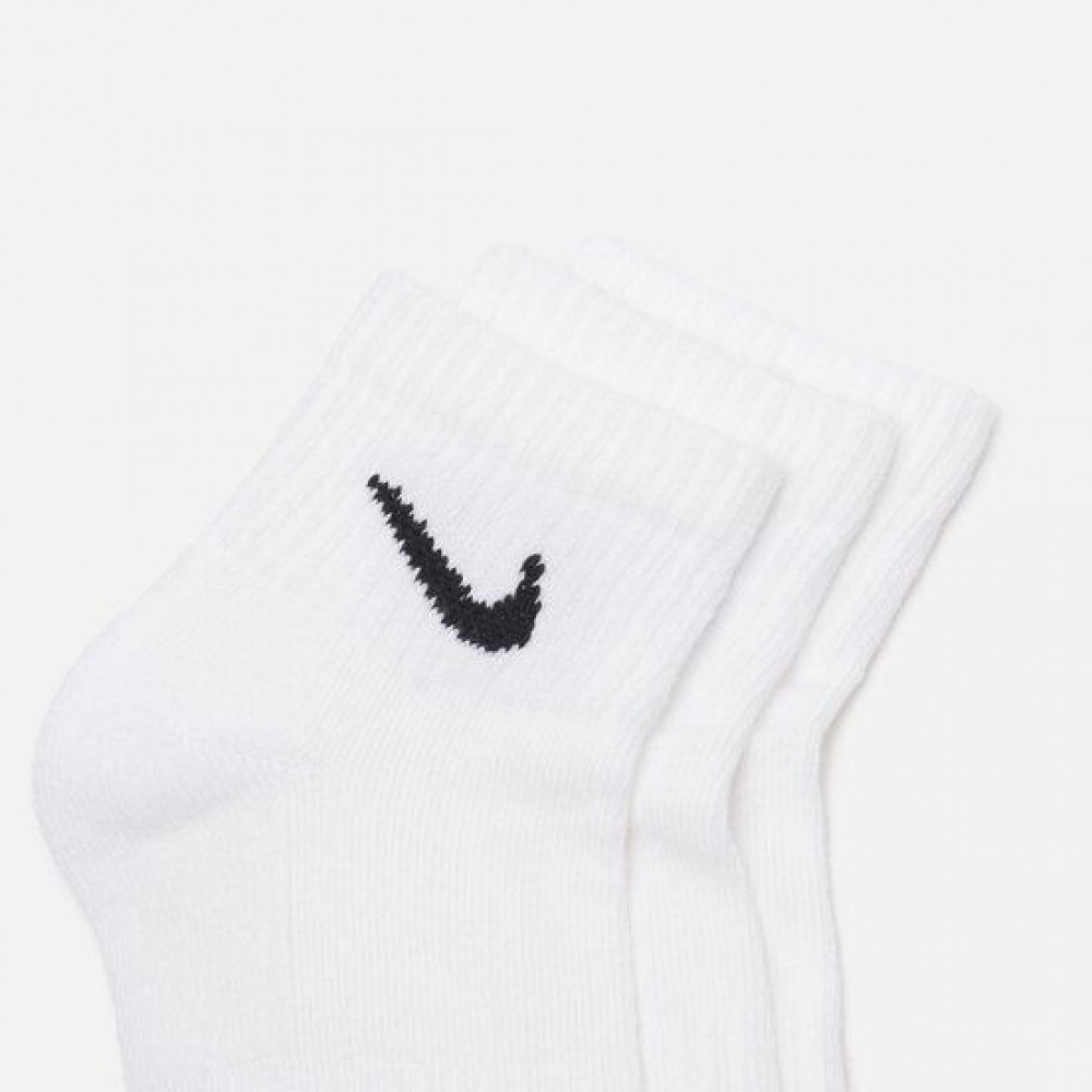 Шкарпетки спортивні Nike Everyday Cushion Ankle 3 пари білі (SX7667-100)