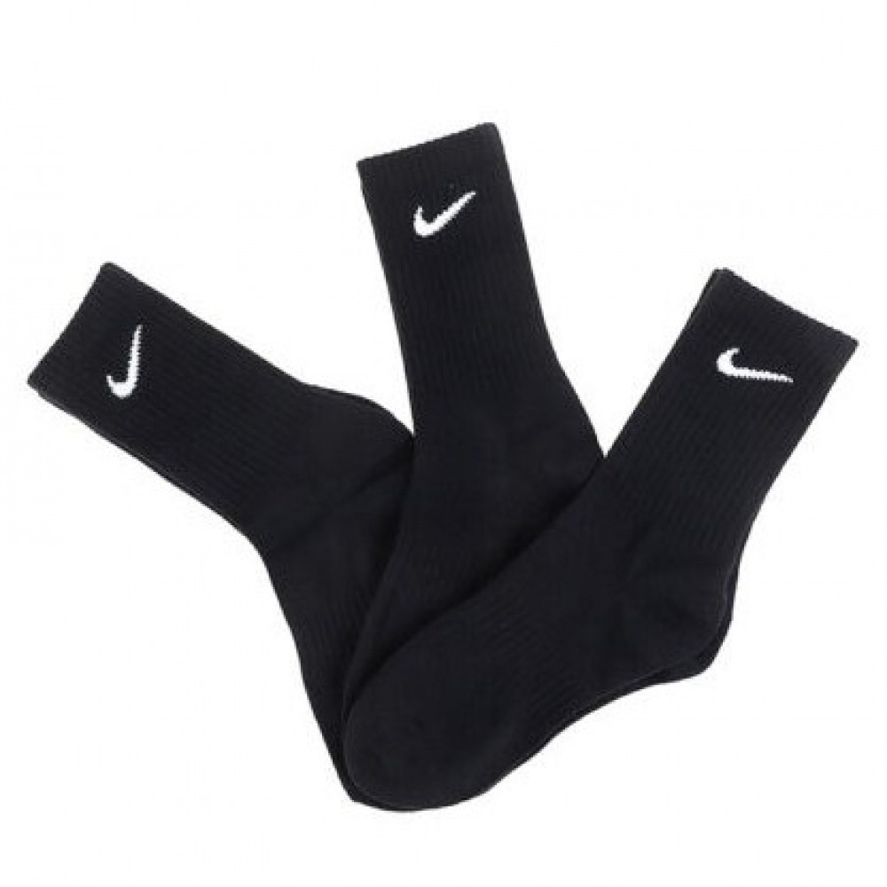 Шкарпетки спортивні Nike Everyday Lightweight Crew 3 пари чорні (SX7676-010)