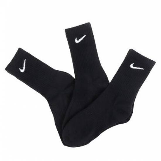 Шкарпетки спортивні Nike Everyday Lightweight Crew 3 пари чорні (SX7676-010)