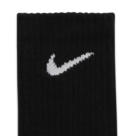 Шкарпетки спортивні Nike Everyday Lightweight Crew 3 пари чорні (SX7676-010)