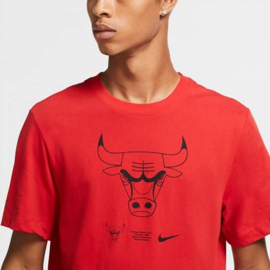 Футболка баскетбольна чоловіча Nike Chicago Bulls Practice розмір M, L, XL (CK8363-657)