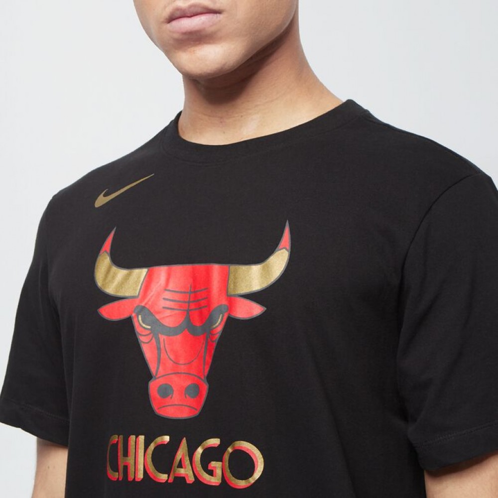 Футболка баскетбольна чоловіча Nike Chicago Bulls City Edition Logo розмір M, L, XL (CT9440-010)