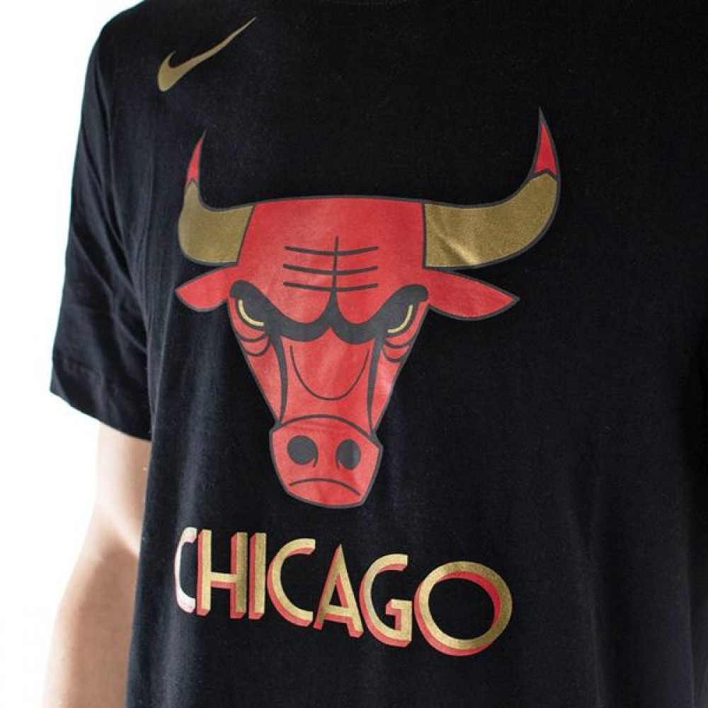 Футболка баскетбольна чоловіча Nike Chicago Bulls City Edition Logo розмір M, L, XL (CT9440-010)