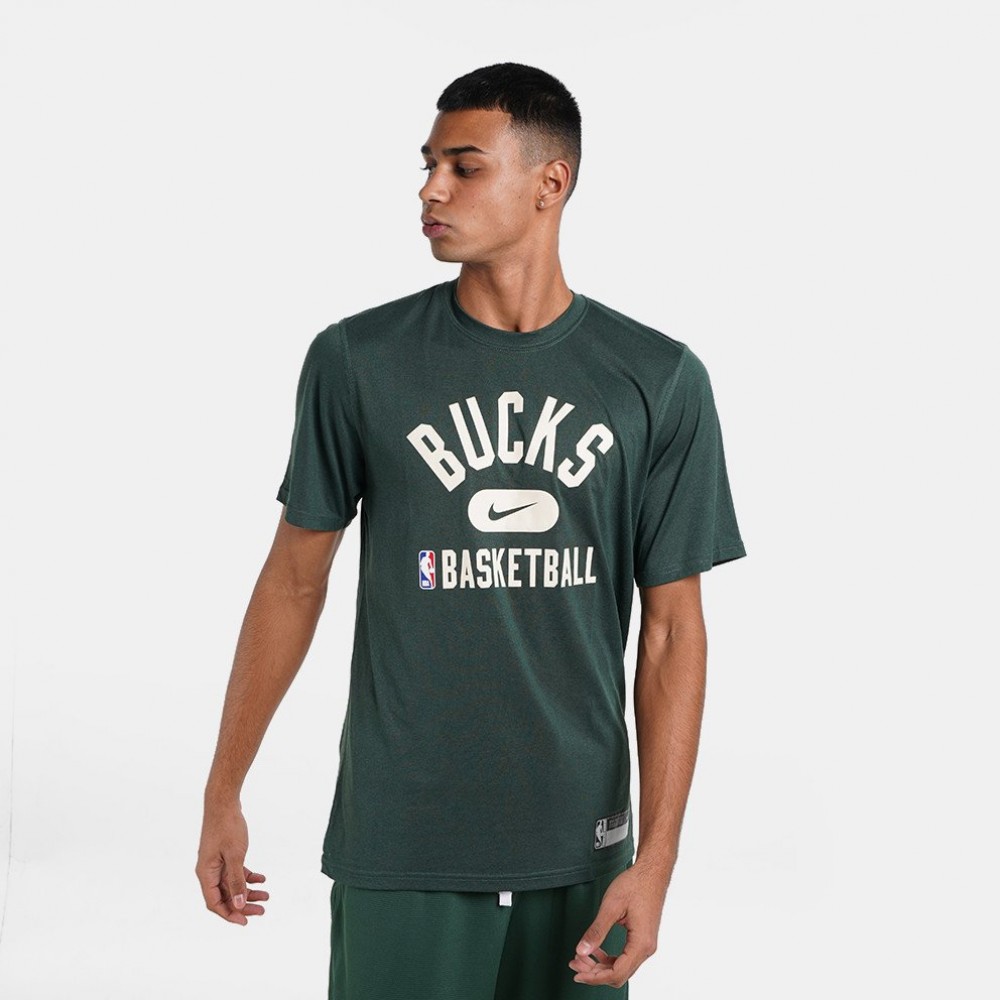 Футболка баскетбольна Nike NBA Milwaukee Bucks Dri-Fit Top (DA5928-323)