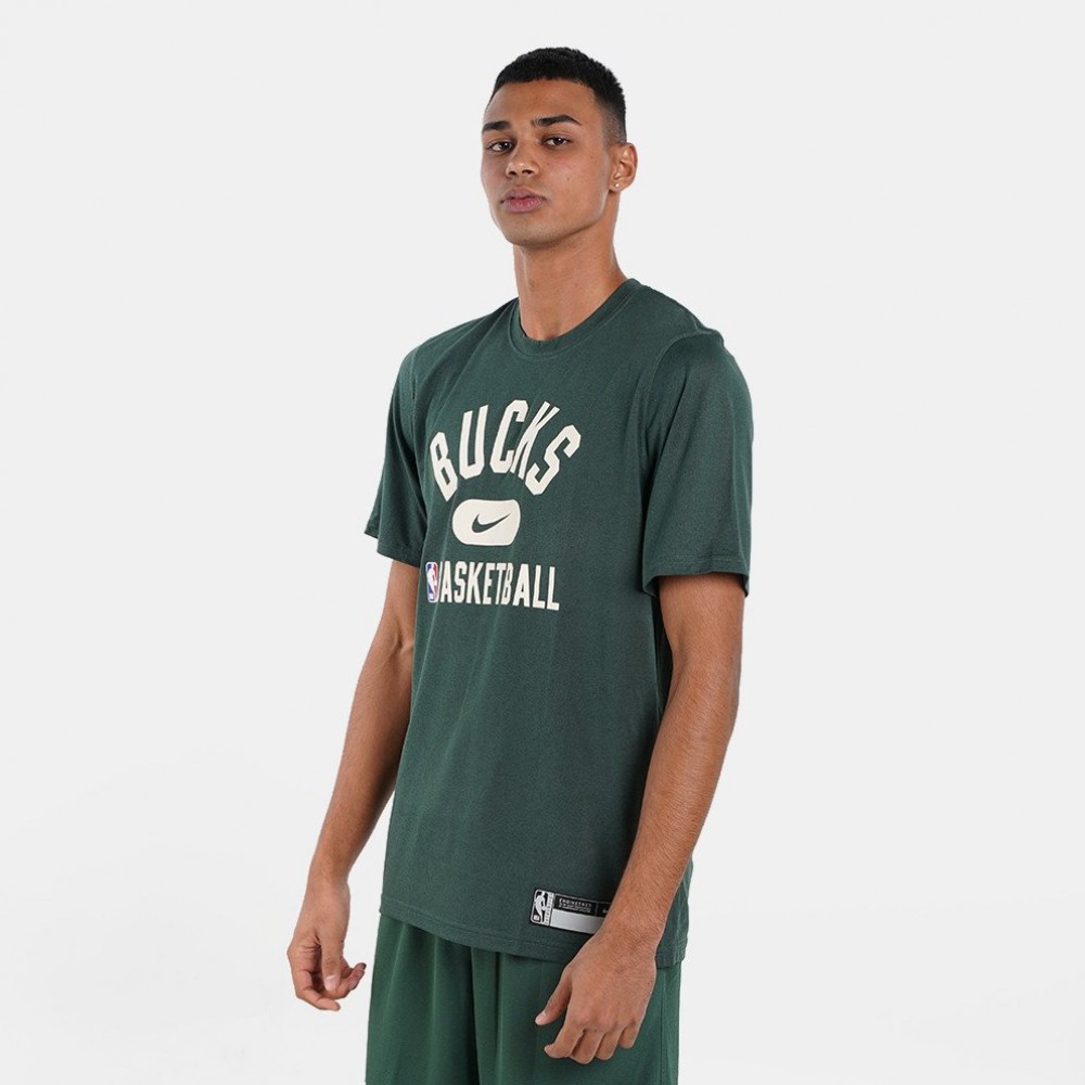 Футболка баскетбольна Nike NBA Milwaukee Bucks Dri-Fit Top (DA5928-323)