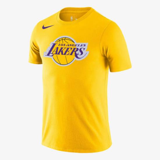 Футболка чоловіча баскетбольна Nike NBA Los Angeles Lakers Men's Dri-FIT Logo T-Shirt (DA6023-728)