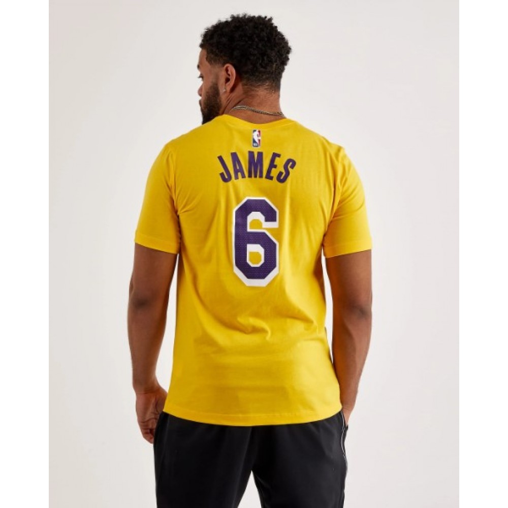 Футболка чоловіча баскетбольна Nike Los Angeles Lakers Lebron James Men's Nike NBA T-Shirt (DR6380-728)