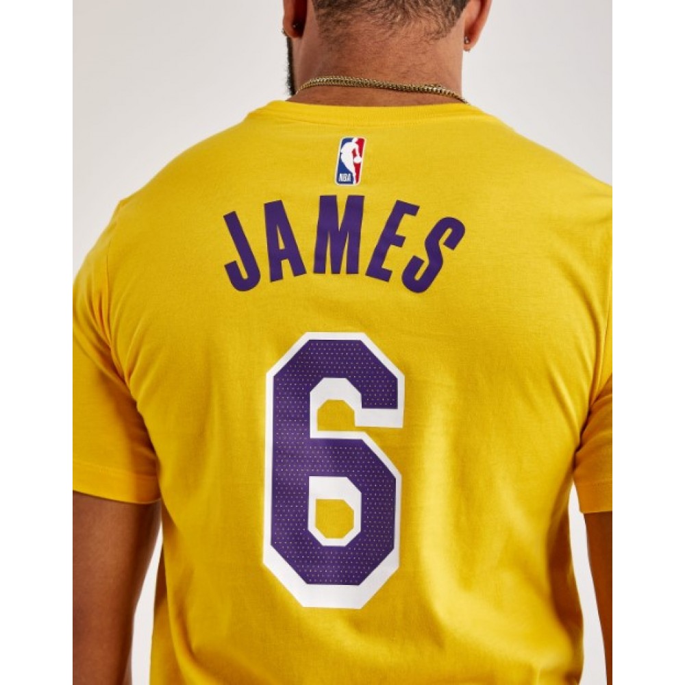 Футболка чоловіча баскетбольна Nike Los Angeles Lakers Lebron James Men's Nike NBA T-Shirt (DR6380-728)
