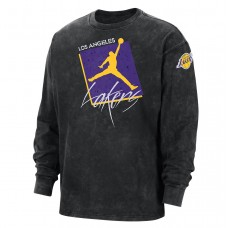 Футболка-лонгслів баскетбольна з довгими рукавами Jordan Los Angeles Lakers Courtside Statement Edition (DV5747-010)
