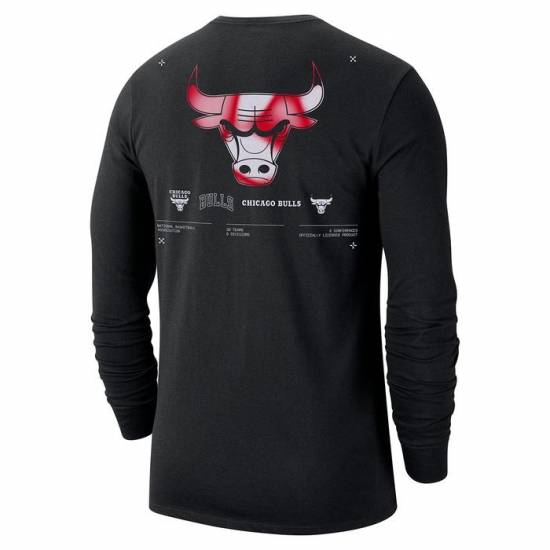 Футболка баскетбольна Nike Chicago Bulls NBA Long-Sleeve Men's T-Shirt (DZ0339-010)