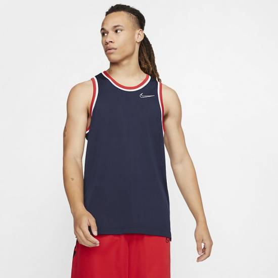 Майка баскетбольна Nike DRY CLASSIC JERSEY розмір L, XL темно-синя (BV9356-419)