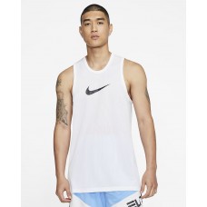 Майка баскетбольна Nike Dri-FIT Men's Basketball Top поліестер біла (BV9387-100)