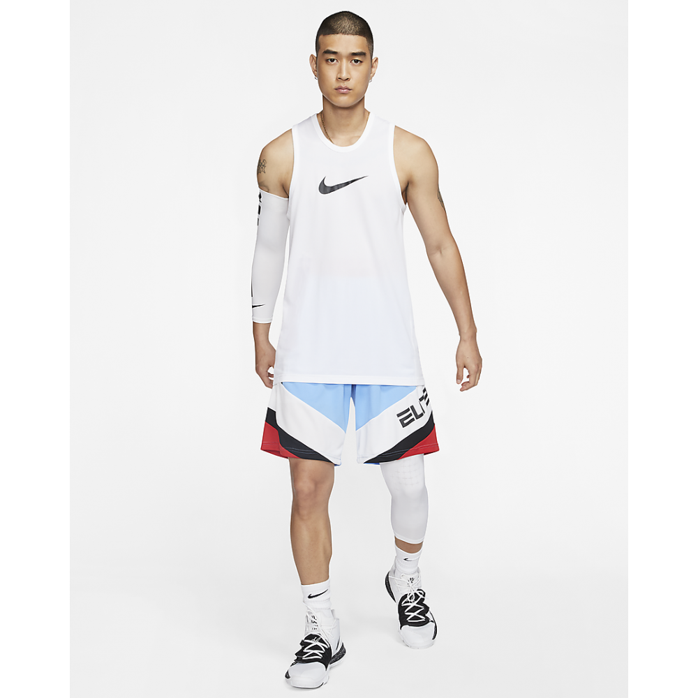 Майка баскетбольна Nike Dri-FIT Men's Basketball Top поліестер біла (BV9387-100)