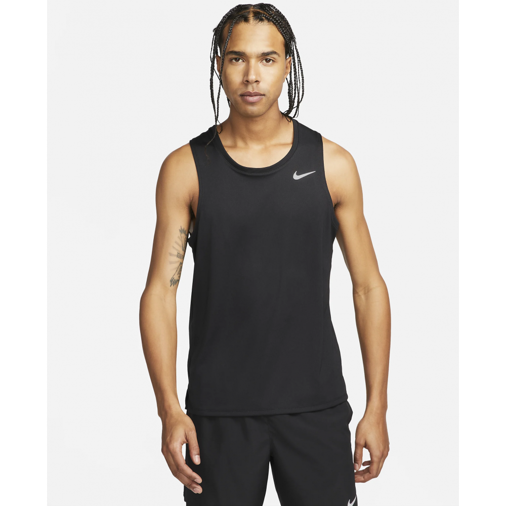 Майка Nike Miler Men's Dri-FIT Running Tank чоловіча спортивна чорна оригінал (DV9321-010)