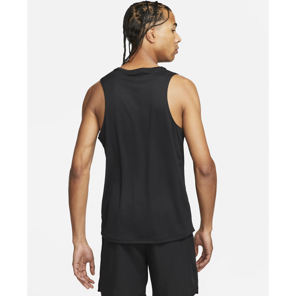Майка Nike Miler Men's Dri-FIT Running Tank чоловіча спортивна чорна оригінал (DV9321-010)