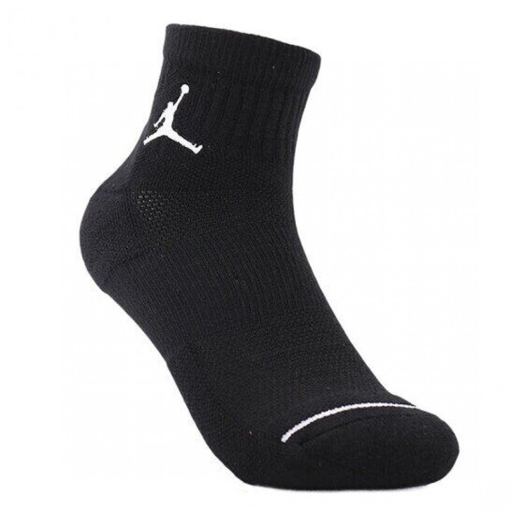 Шкарпетки баскетбольні Jordan Jumpman Quarter 3 пари чорні (SX5544-010)