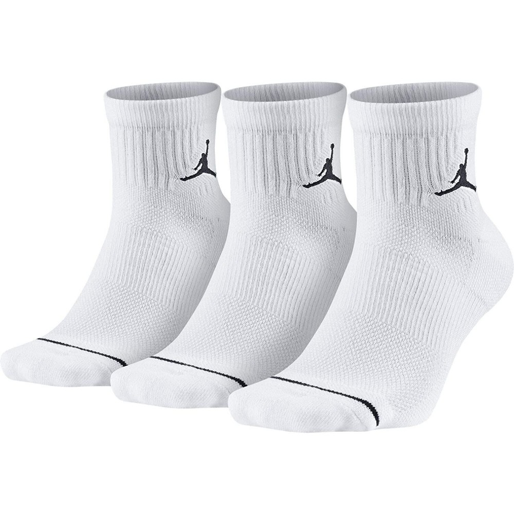 Шкарпетки баскетбольні  Jordan Jumpman Quarter 3 пари білі (SX5544-100)