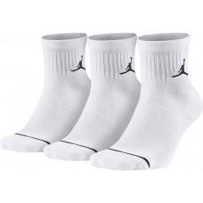 Шкарпетки баскетбольні  Jordan Jumpman Quarter 3 пари білі (SX5544-100)