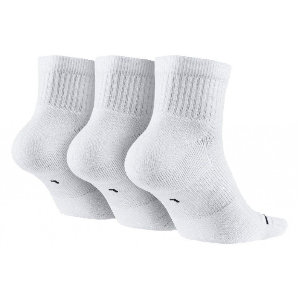 Шкарпетки баскетбольні  Jordan Jumpman Quarter 3 пари білі (SX5544-100)