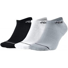 Шкарпетки баскетбольні Nike Jordan Jumpman Quarter 3 пари чорний-білий-сірий (SX5546-018)