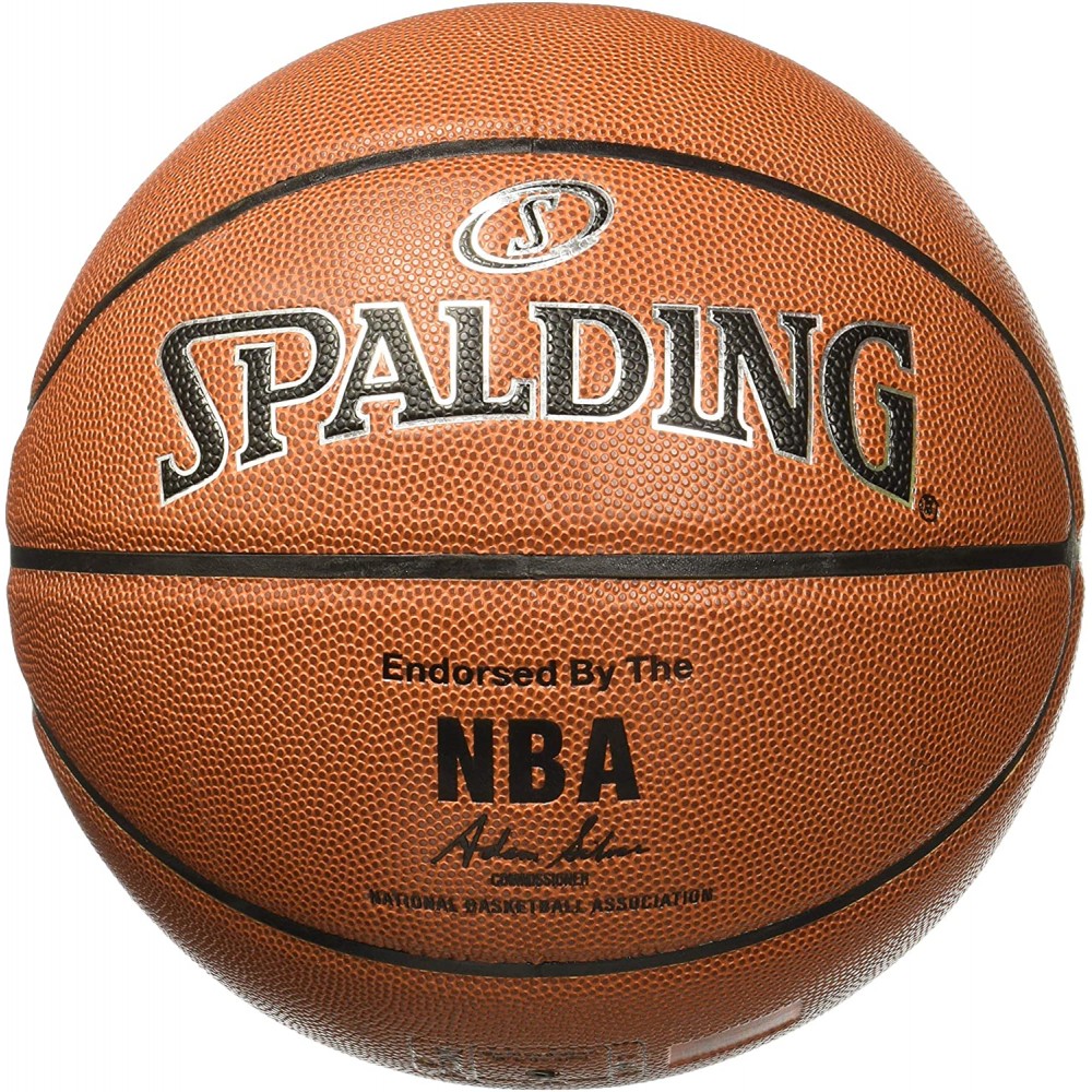 М'яч баскетбольний Spalding NBA Silver In-outdoor розмір 7 композитна шкіра (76018Z)