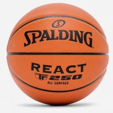 Баскетбольний м'яч Spalding React TF-250 Indoor-Outdoor розмір 5, 6, 7 композитна шкіра (76801Z)