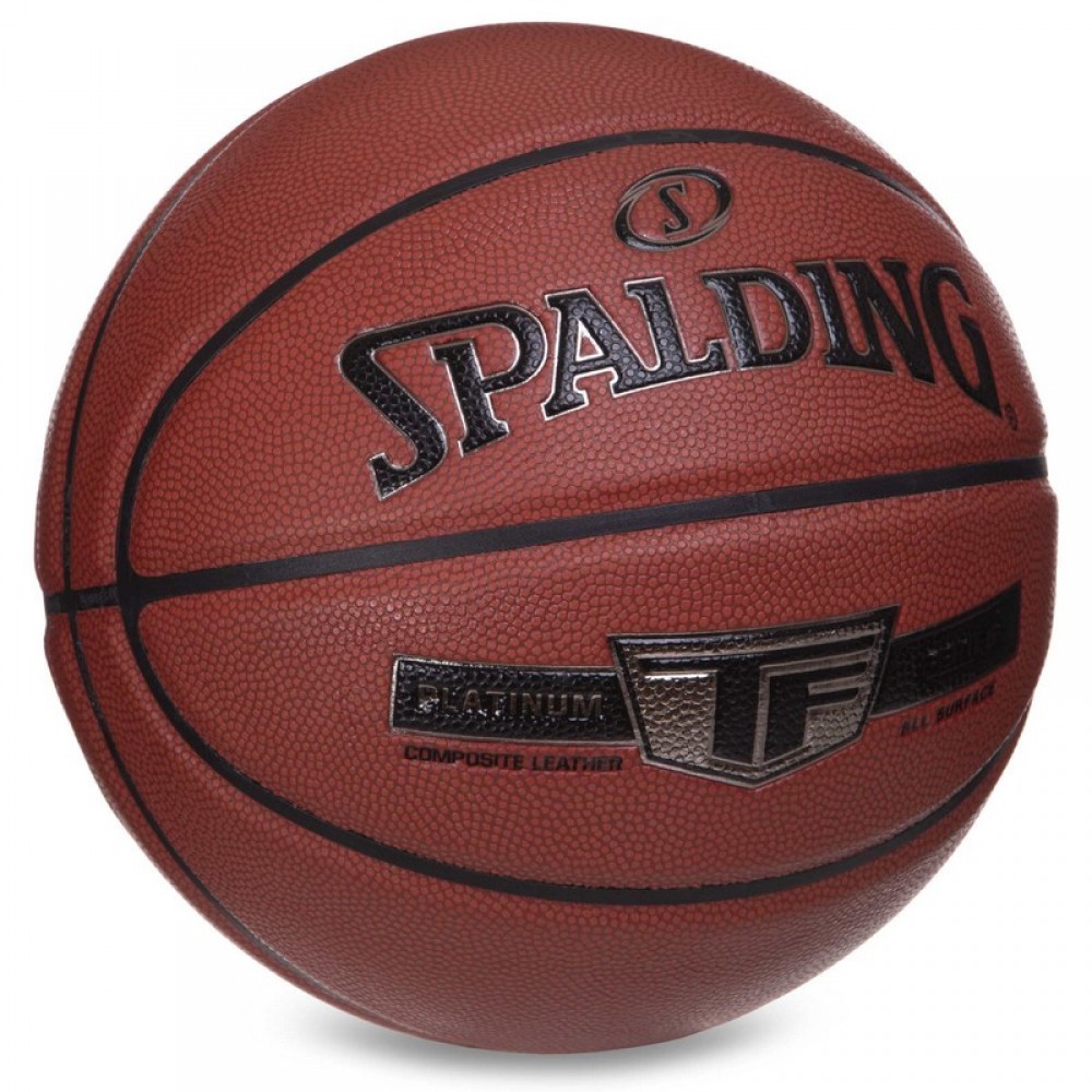 М'яч баскетбольний Spalding TF Platinum Series All Surface розмір 7 композитна шкіра (76855Y)