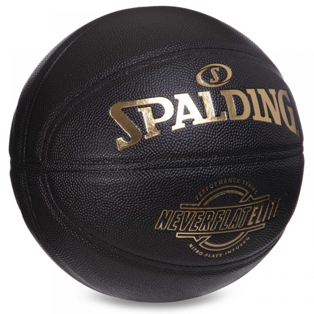 М'яч баскетбольний Spalding NBA Neverflat Elite Indoor-Outdoor розмір 7 композитна шкіра (76991Y)