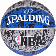 М'яч баскетбольний Spalding NBA Graffiti Outdoor розмір 7 гумовий для гри на вулиці-в залі (83176Z)
