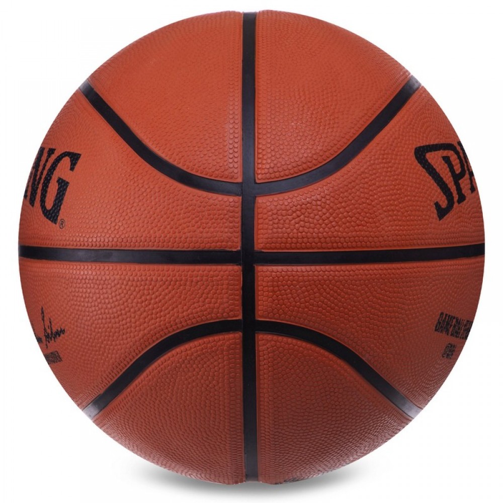М'яч баскетбольний Spalding NBA Game Ball R розмір 7 гумовий для гри на вулиці коричневий (83385Z)