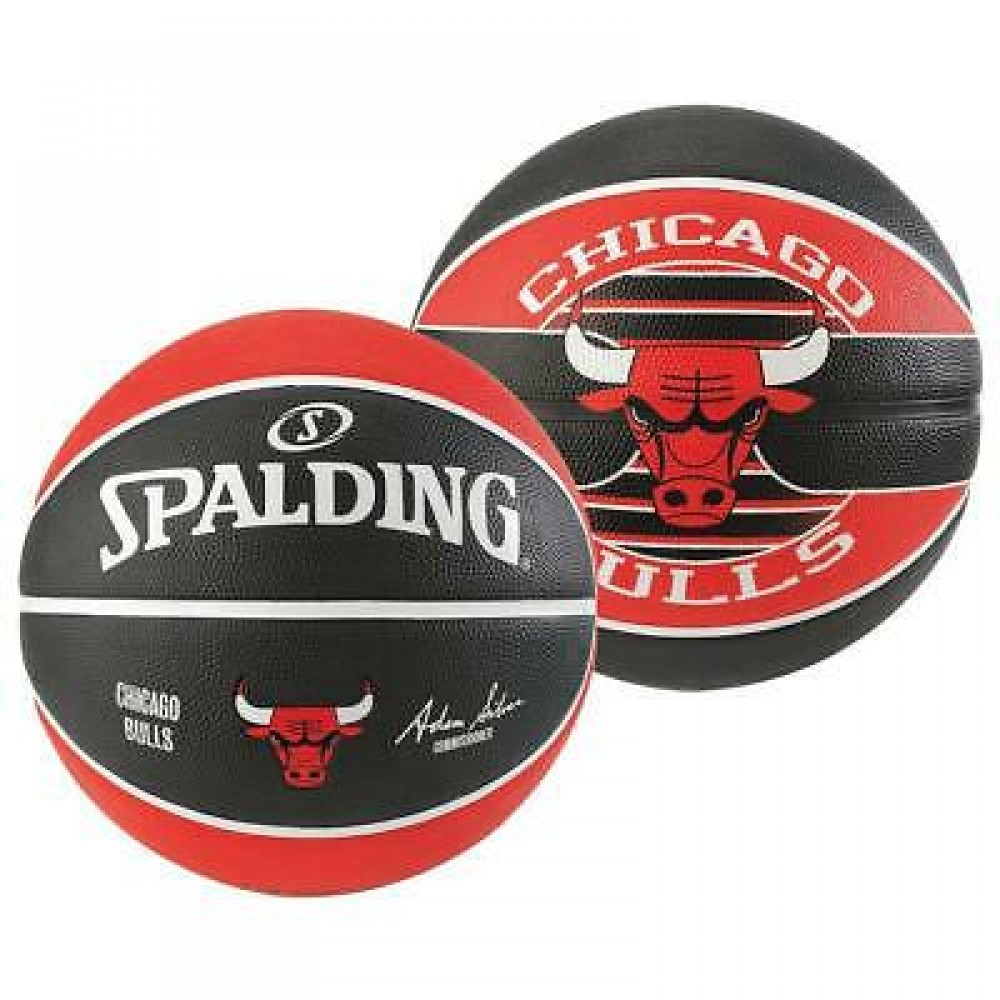 М'яч баскетбольний Spalding NBA Chicago Bulls Outdoor розмір 7 гумовий (83503Z)