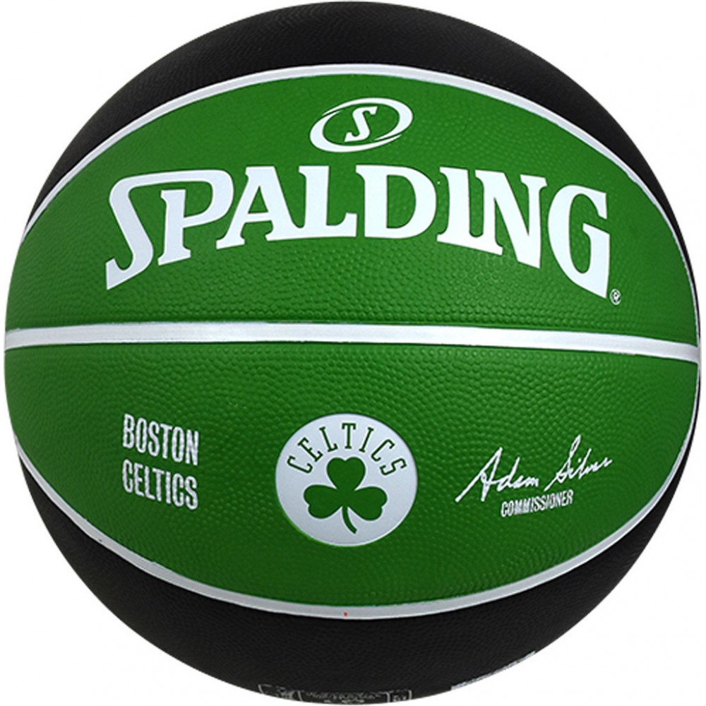 М'яч баскетбольний Spalding NBA Boston Seltics Outdoor розмір 7 гумовий (83505Z)