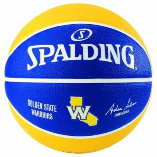 М'яч баскетбольний Spalding NBA Golden State Warriors Outdoor розмір 7 гумовий (83515Z)